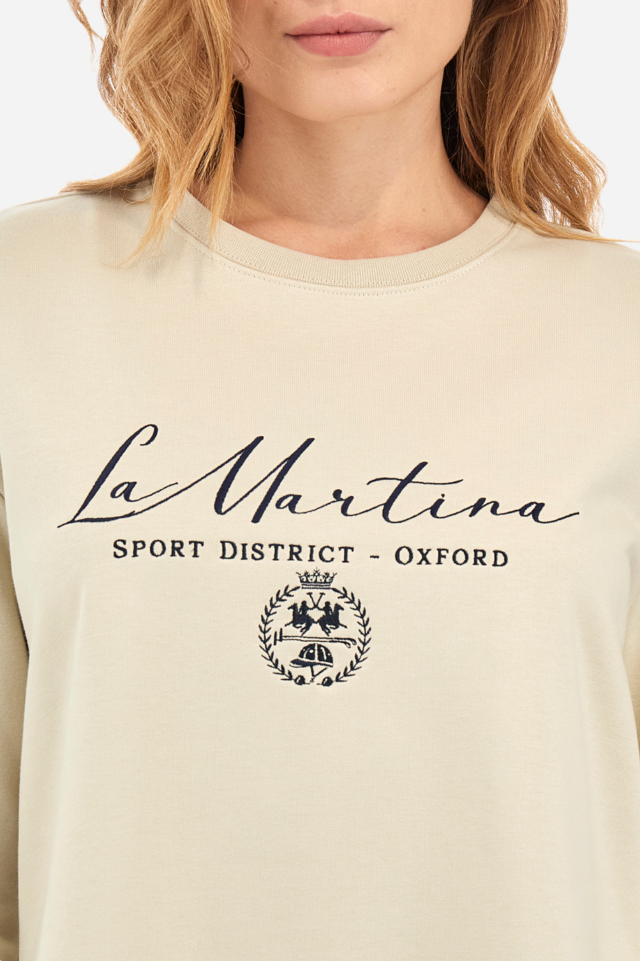 Women's regular fit sweatshirt - Yalena - Preview | La Martina - Official Online Shop