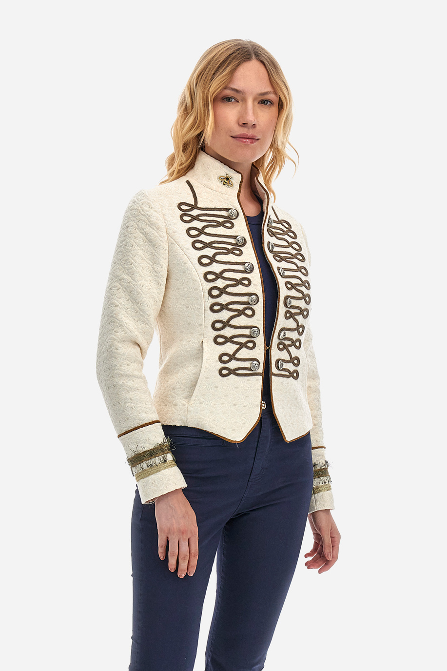 Regular-fit Guards jacket in a cotton blend - Yashna - Apparel | La Martina - Official Online Shop