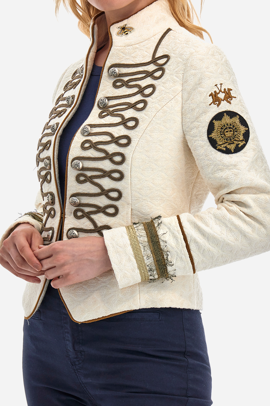Veste Guards coupe classique en coton mélangé - Yashna - Vêtements d’extérieur | La Martina - Official Online Shop