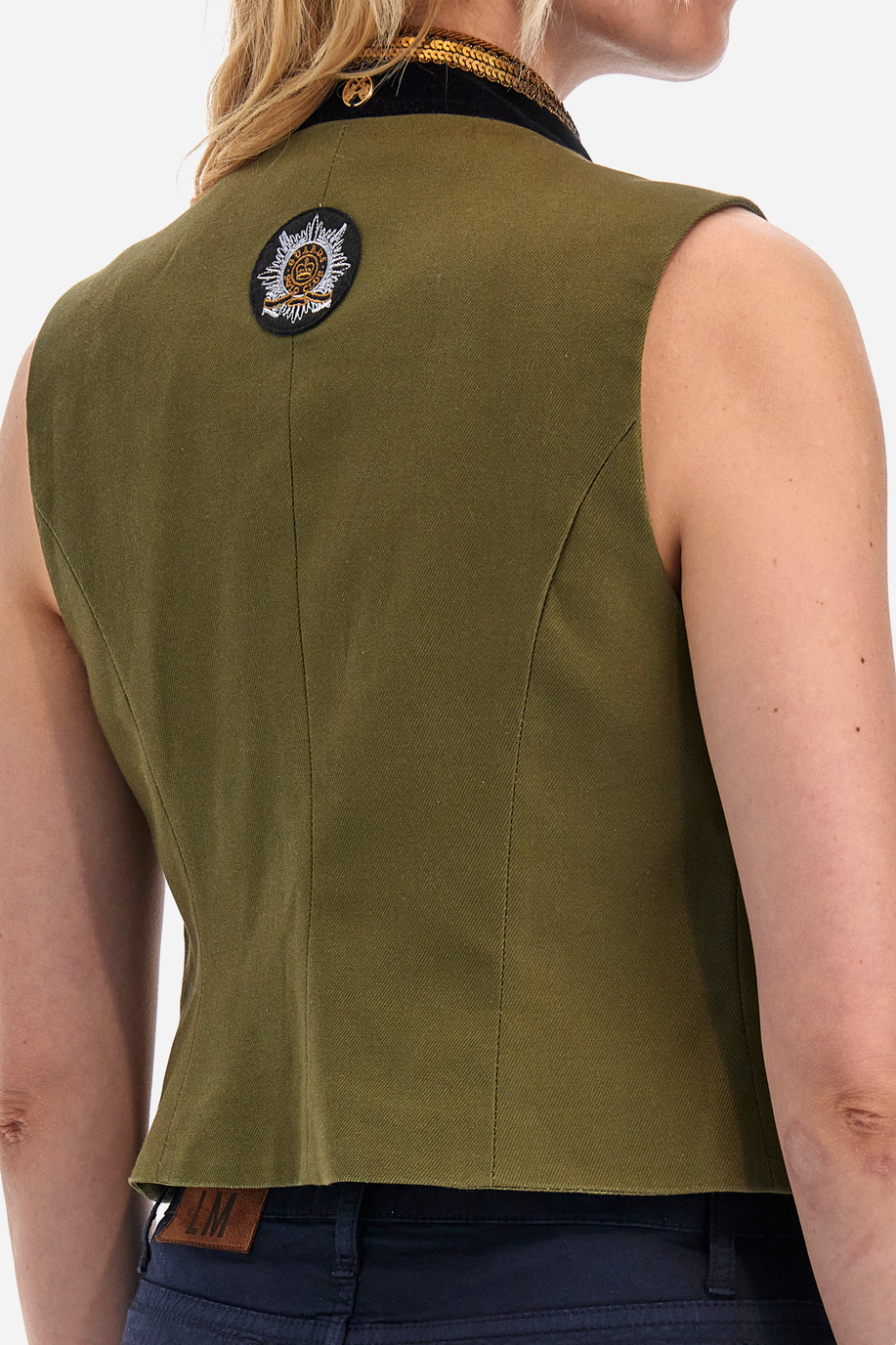 Guards regular-fit cotton gilet - Yaeko - Women | La Martina - Official Online Shop