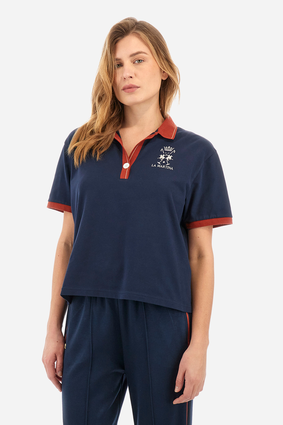 Women's regular fit polo shirt - Yaayaa - Preview | La Martina - Official Online Shop