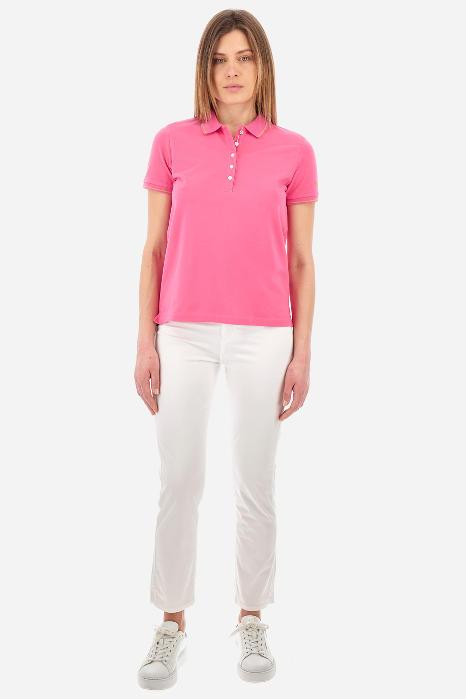 Poloshirt aus Stretch-Baumwolle Regular Fit – Yerina - Poloshirts | La Martina - Official Online Shop