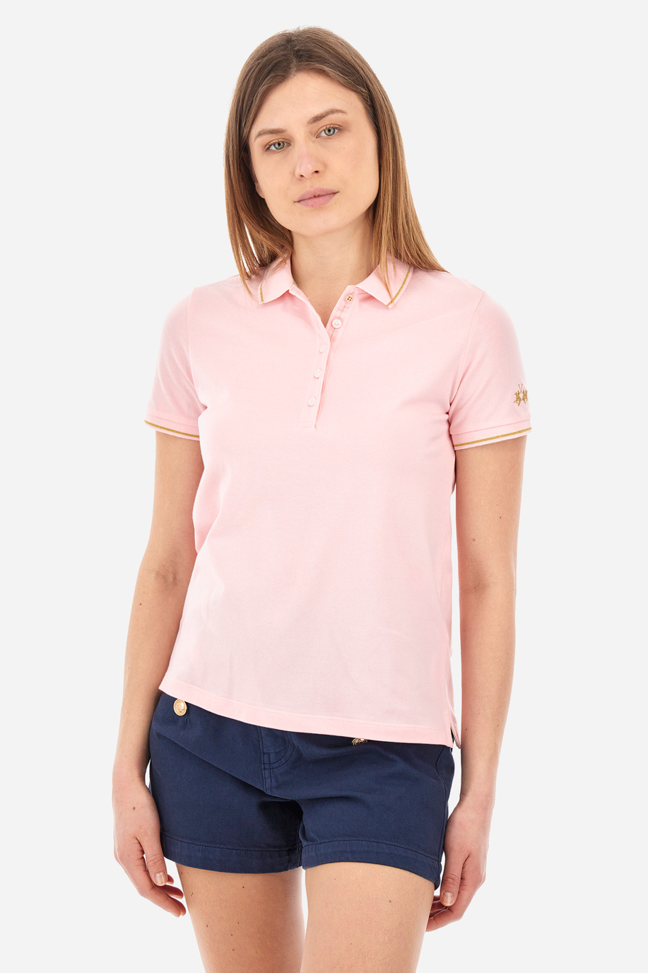 Poloshirt aus Stretch-Baumwolle Regular Fit – Yerina - Neuankömmlinge Frauen | La Martina - Official Online Shop