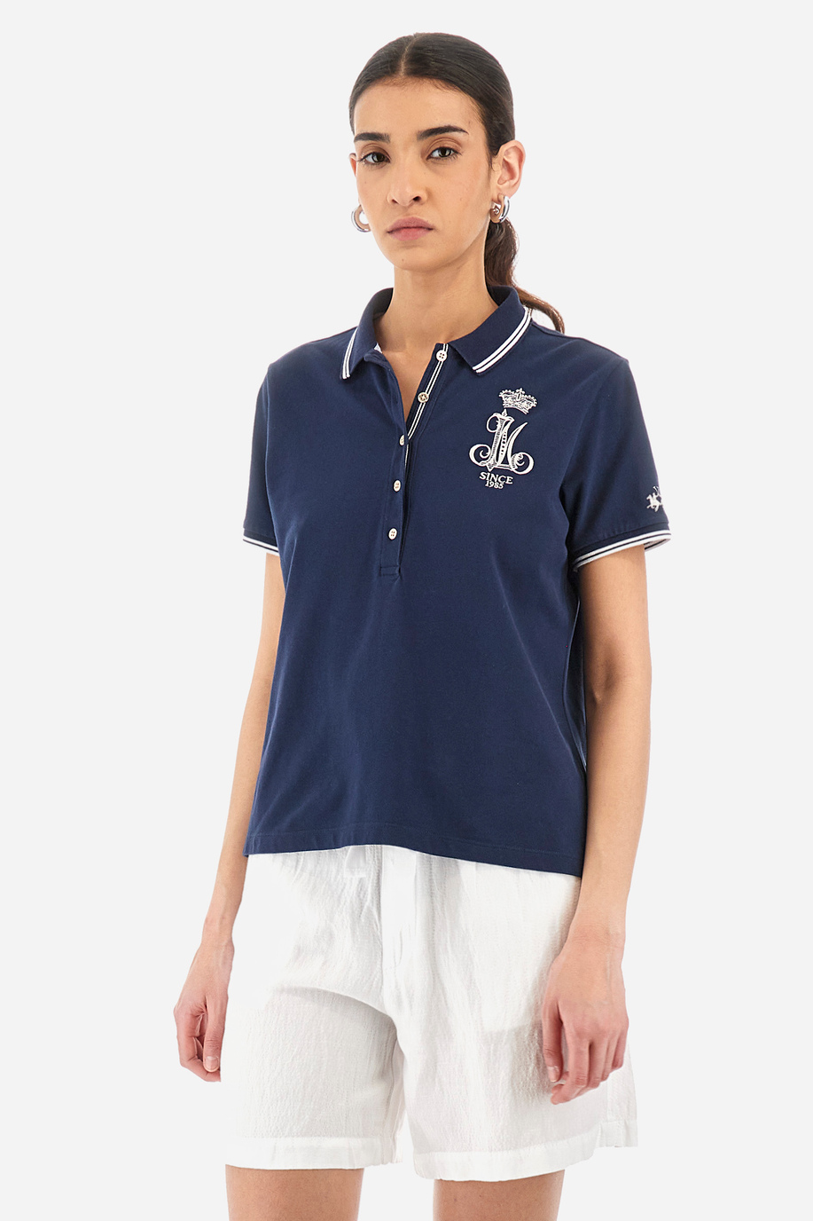 Poloshirt aus Stretch-Baumwolle Regular Fit – Yating - Poloshirts | La Martina - Official Online Shop