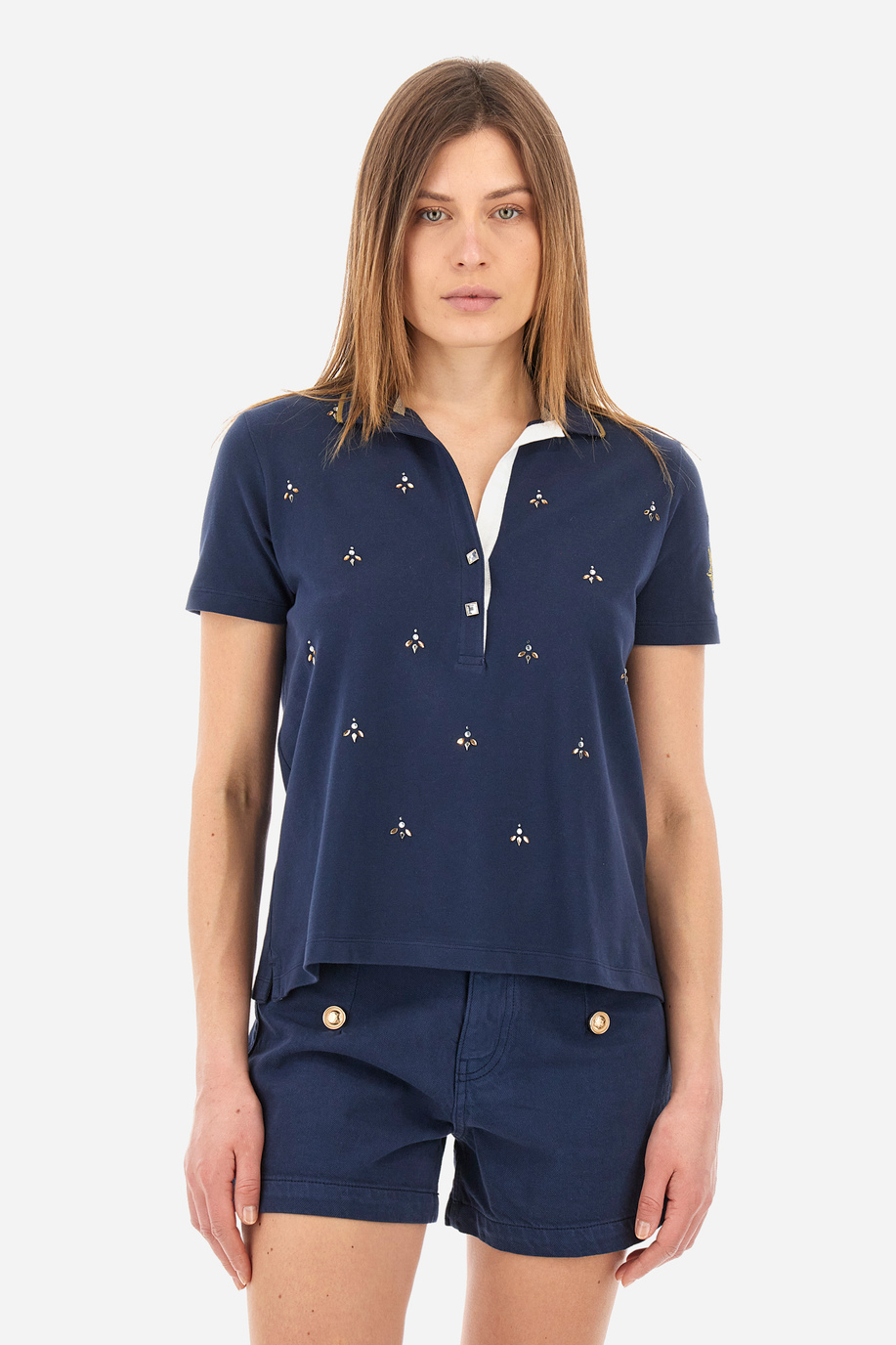 Regular-fit Guards polo shirt in elasticated cotton - Yawa - Apparel | La Martina - Official Online Shop