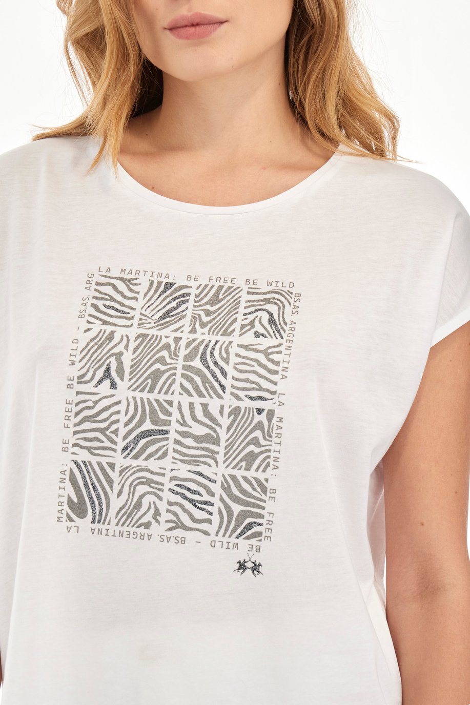 Remera de algodón de corte recto - Yesemia - Camisetas | La Martina - Official Online Shop