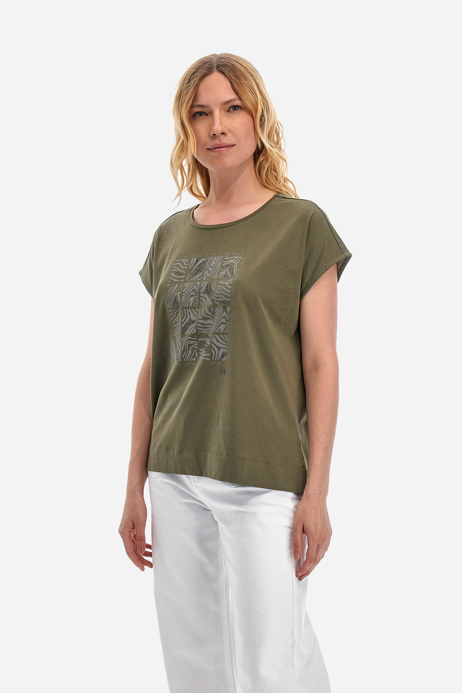 Remera de algodón de corte recto - Yesemia - Camisetas | La Martina - Official Online Shop