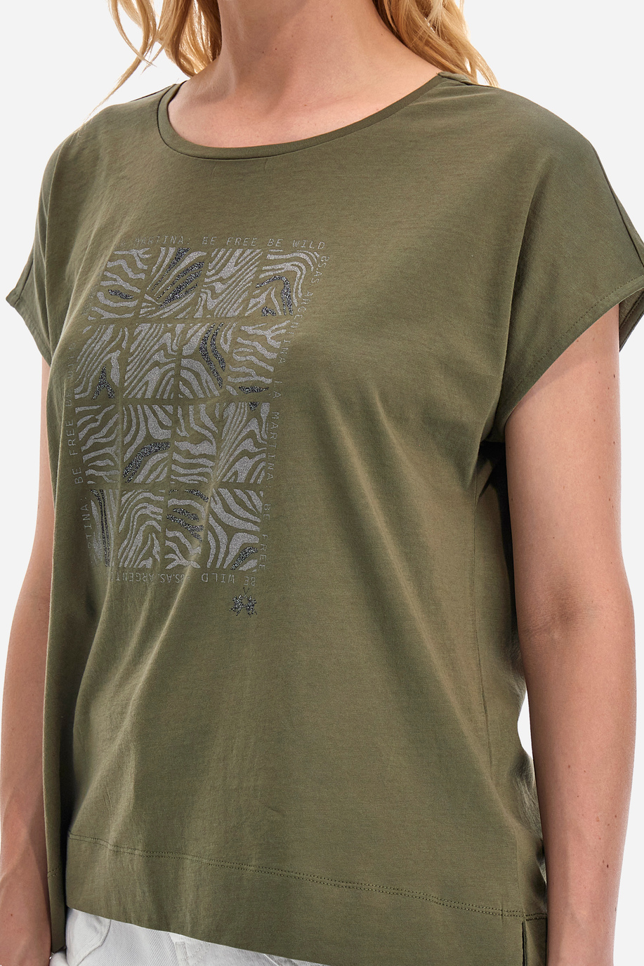 T-Shirt aus Baumwolle Regular Fit – Yesemia - Kleidung | La Martina - Official Online Shop