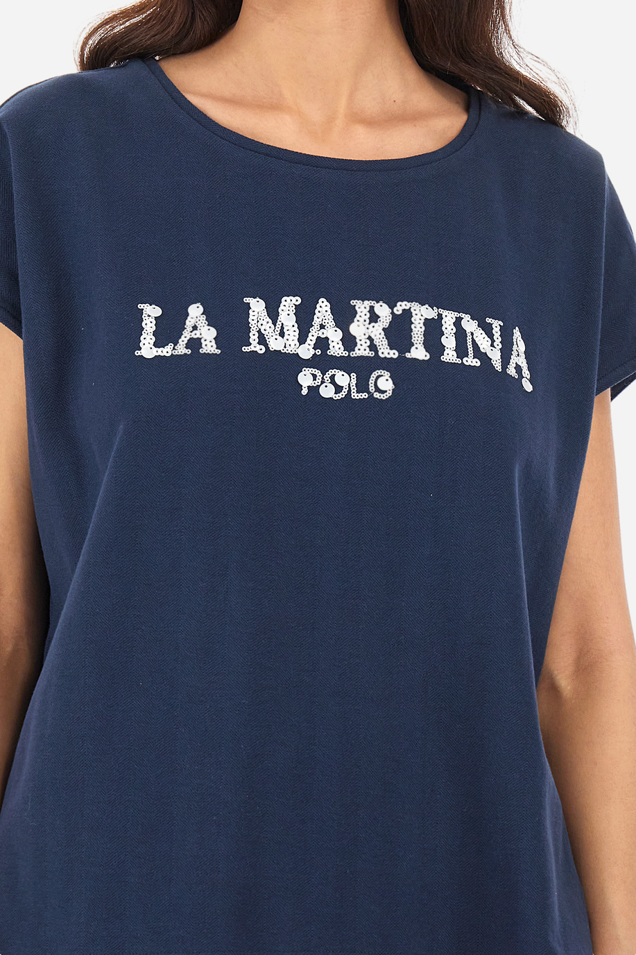 Remera de algodón de corte recto - Yennefer - Camisetas | La Martina - Official Online Shop