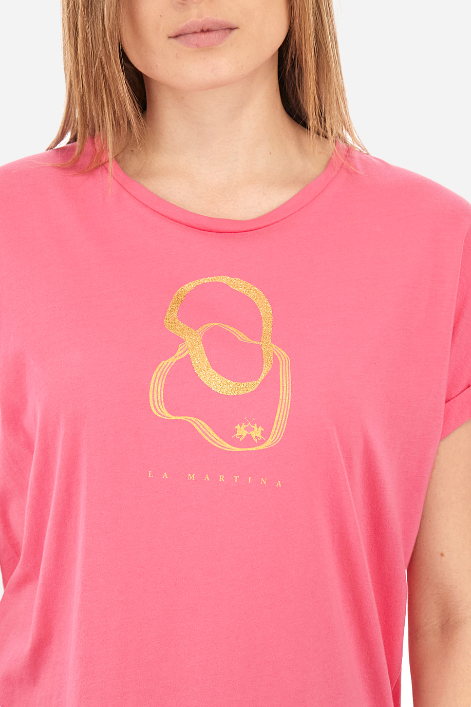 T-Shirt aus Baumwolle Regular Fit – Yemina - Neuankömmlinge Frauen | La Martina - Official Online Shop