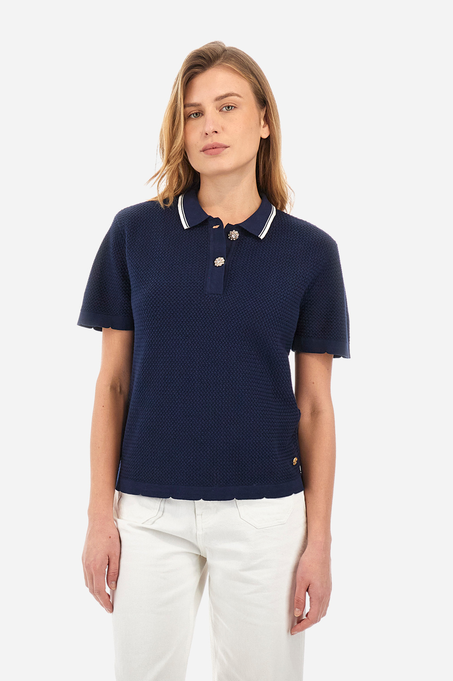 Polo Guards in maglia regular fit in cotone - Yesmina - Donna | La Martina - Official Online Shop