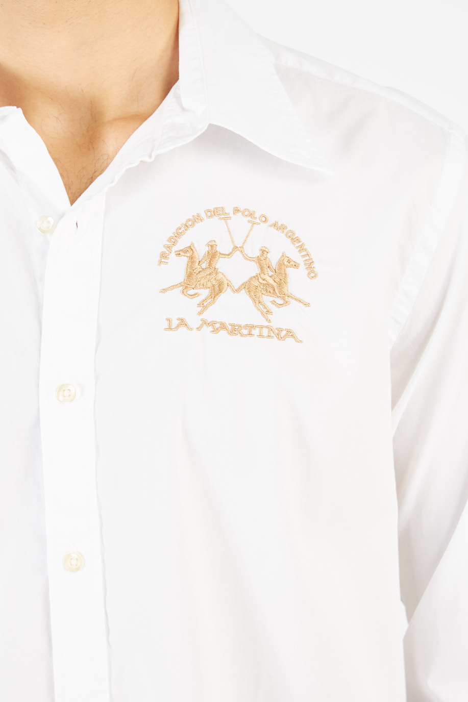 Men's regular-fit cotton shirt - Shirts | La Martina - Official Online Shop