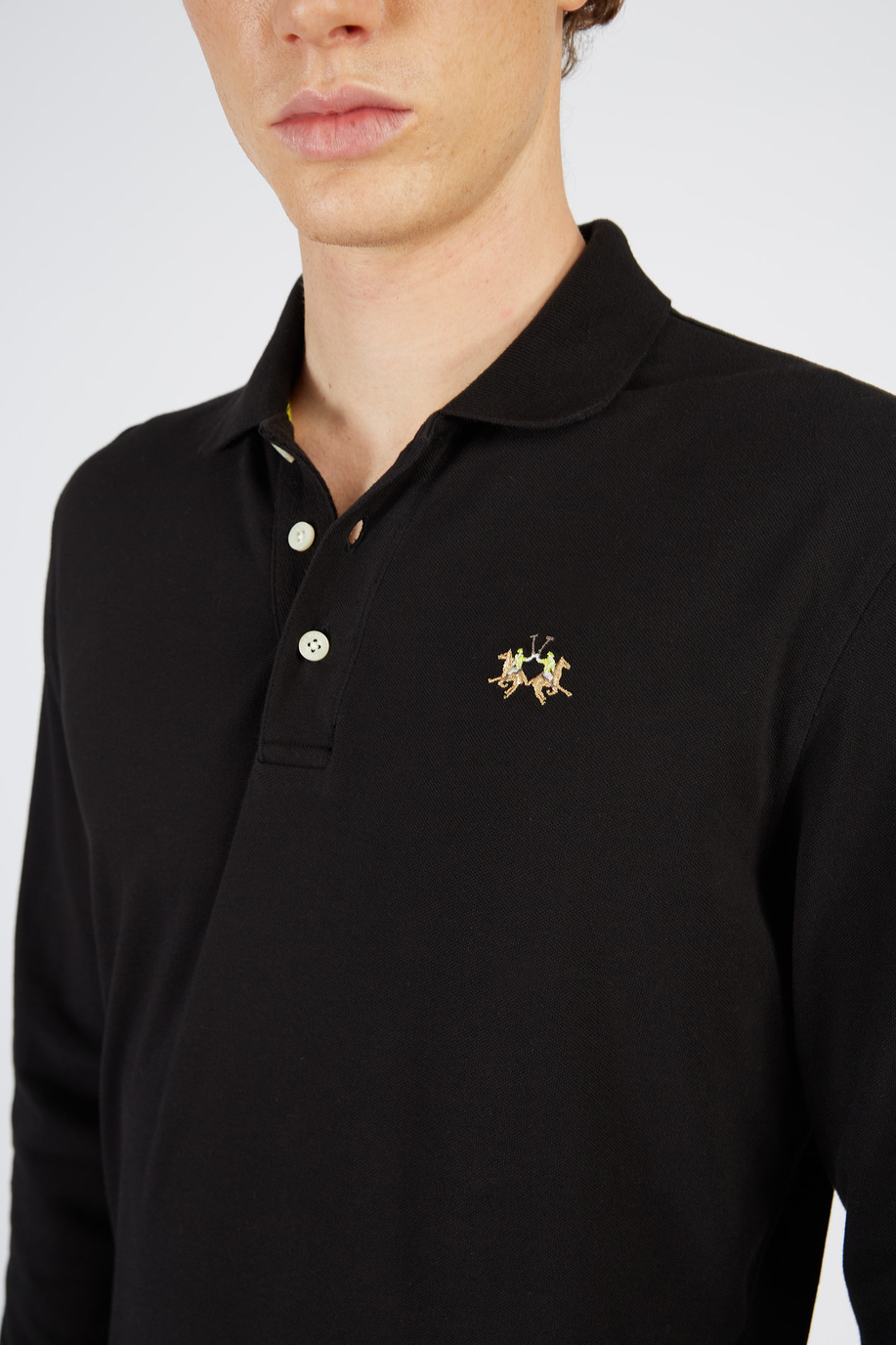 Men's slim-fit Polo Shirt - Long Sleeve | La Martina - Official Online Shop