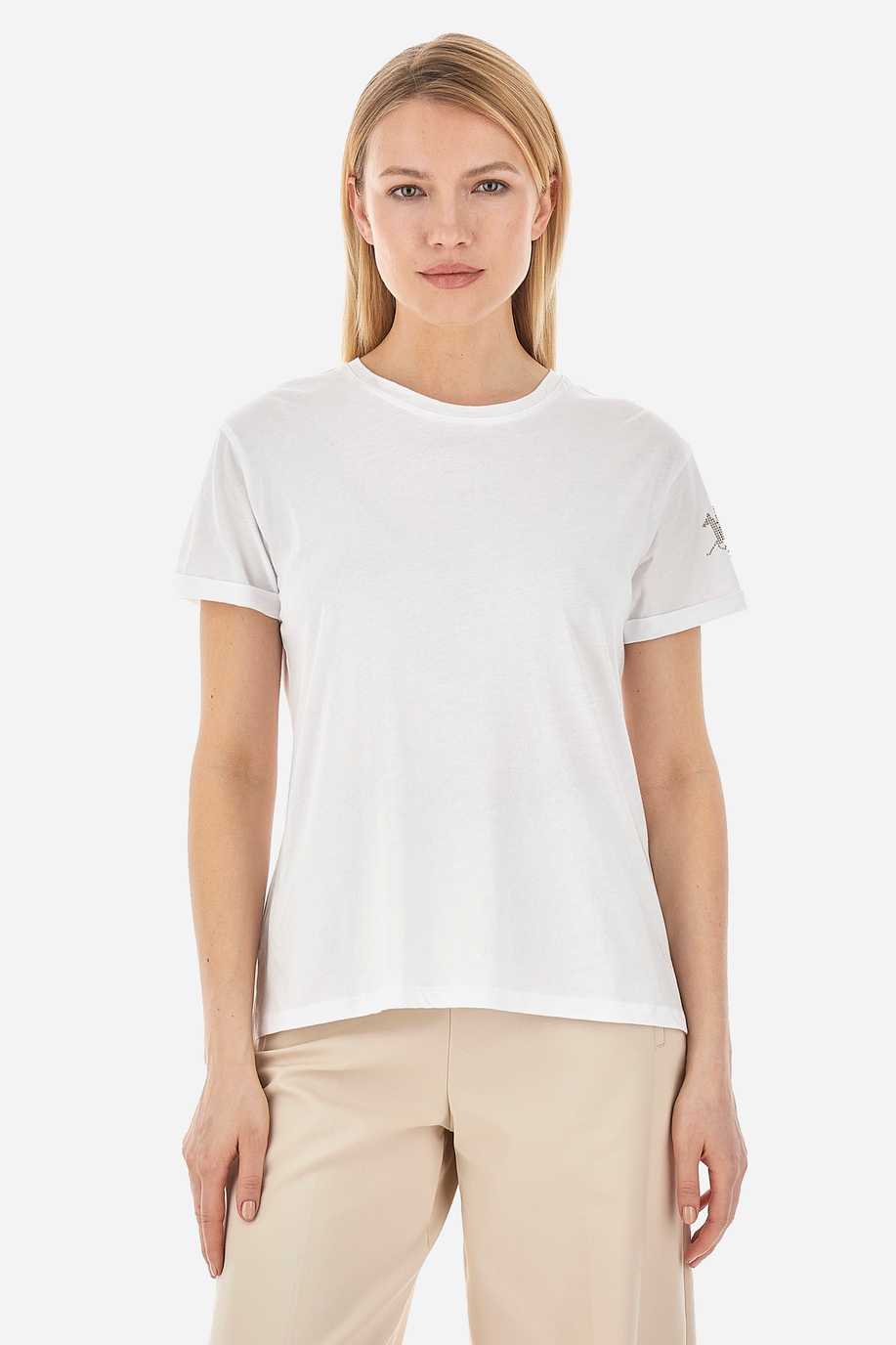 T-shirt femme coupe classique - Alba - Cadeaux avec monogramme pour elle | La Martina - Official Online Shop