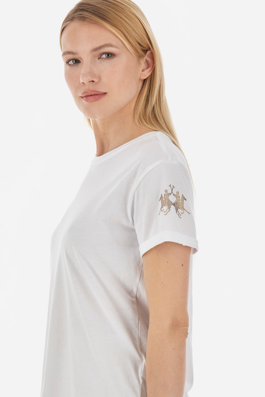 T-shirt femme coupe classique - Alba - Cadeaux avec monogramme pour elle | La Martina - Official Online Shop