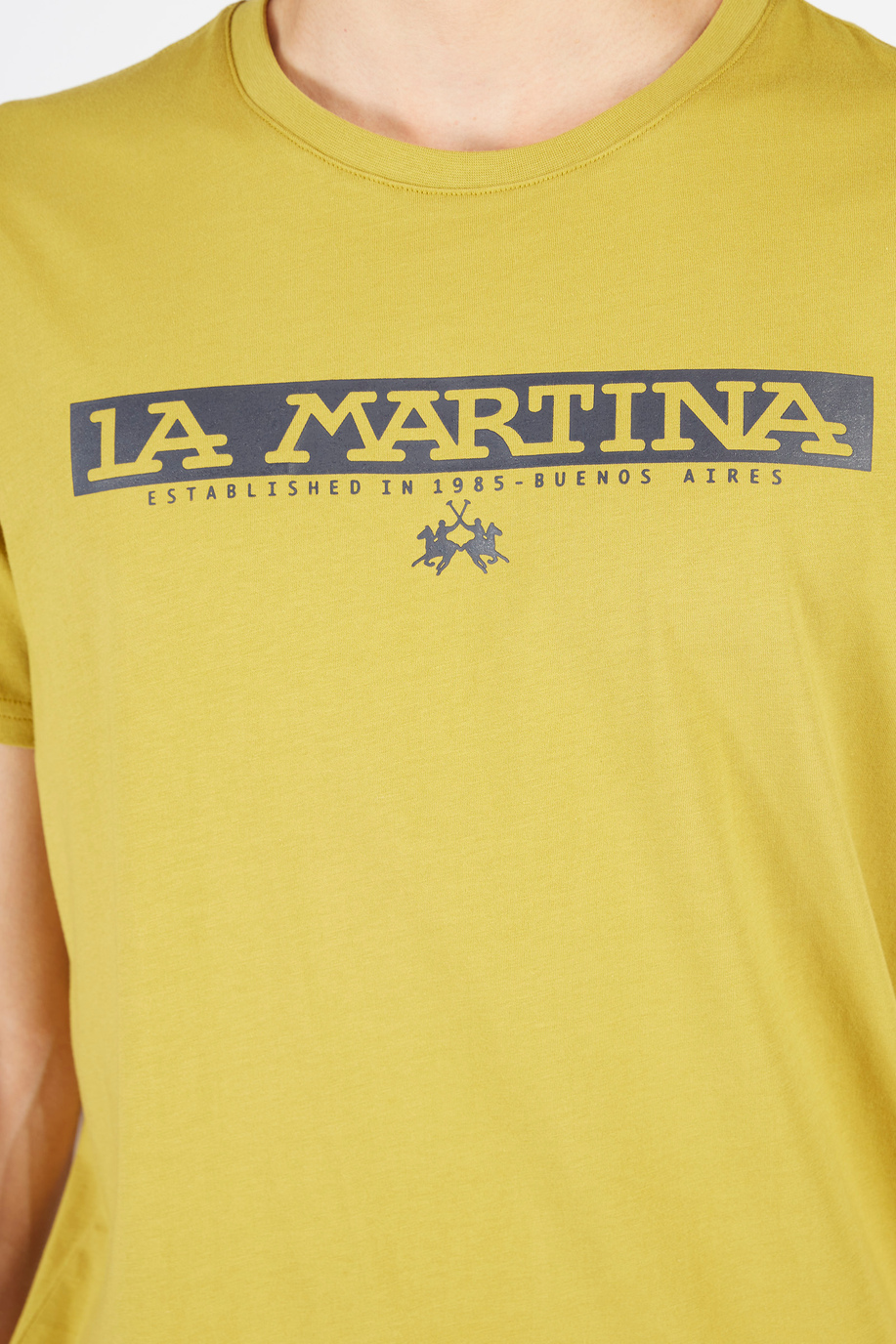 T-shirt da uomo a maniche corte modello girocollo regular fit - Regali monogrammati per lui | La Martina - Official Online Shop