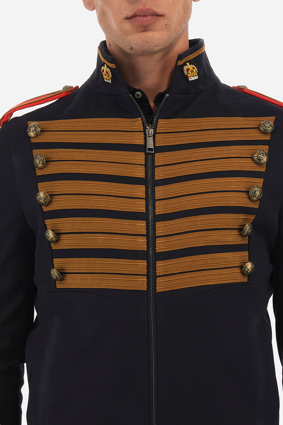 Men's regular fit cotton jacket - Vasilij - Jackets | La Martina - Official Online Shop