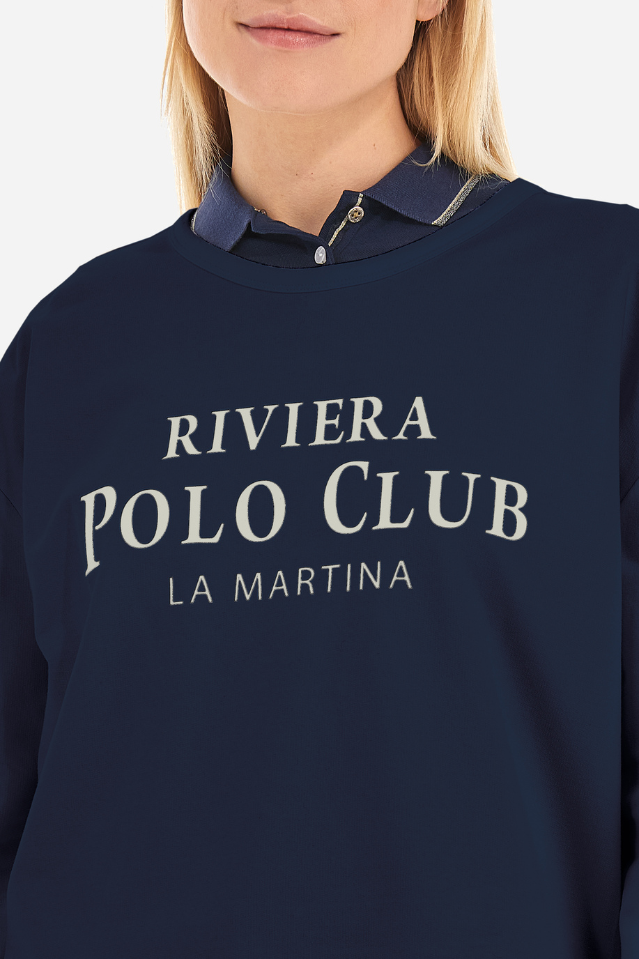 Damen-SweaT-shirt aus Baumwollmischung mit normaler Passform- Venita - Sweatshirts | La Martina - Official Online Shop