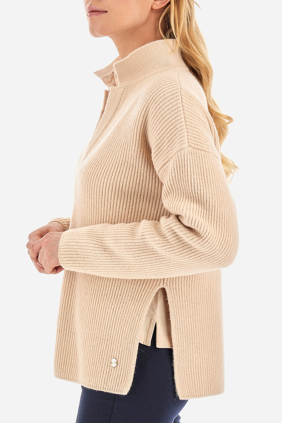 Sweater polo de corte recto - Wilma - Sudaderas | La Martina - Official Online Shop