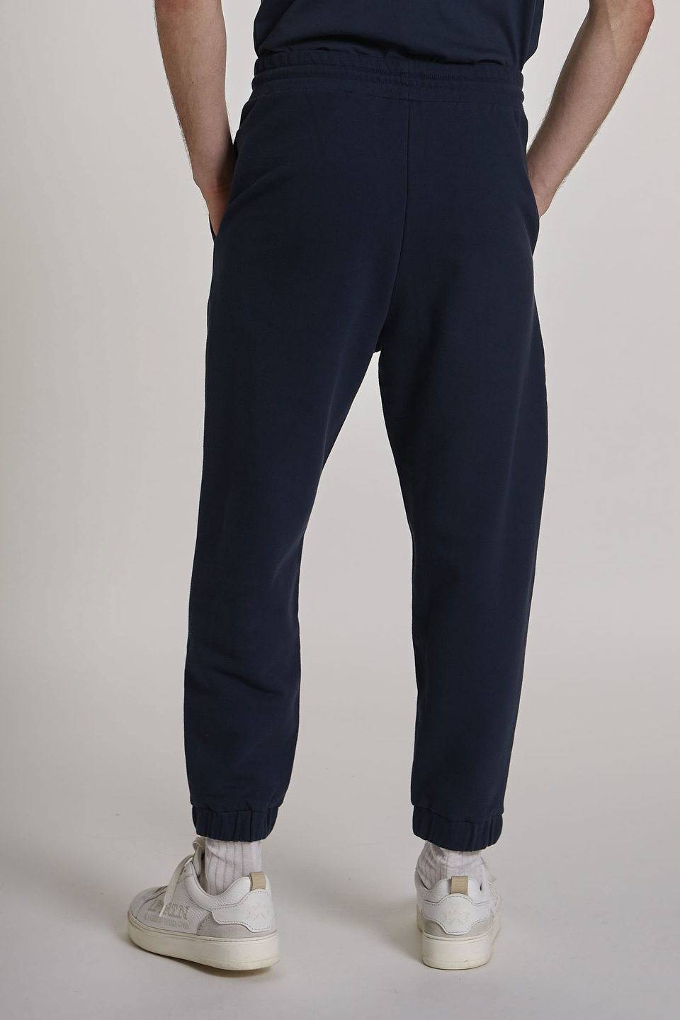 Pantalone da uomo modello jogger in cotone elasticizzato oversize - La Martina - Official Online Shop