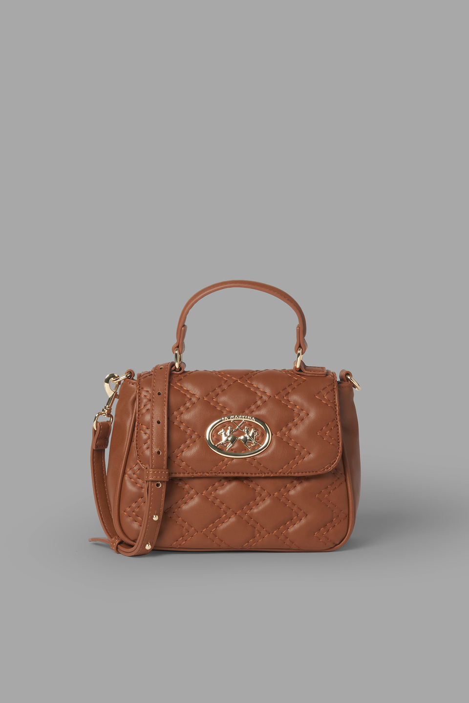 Faux leather messenger bag - La Martina - Official Online Shop