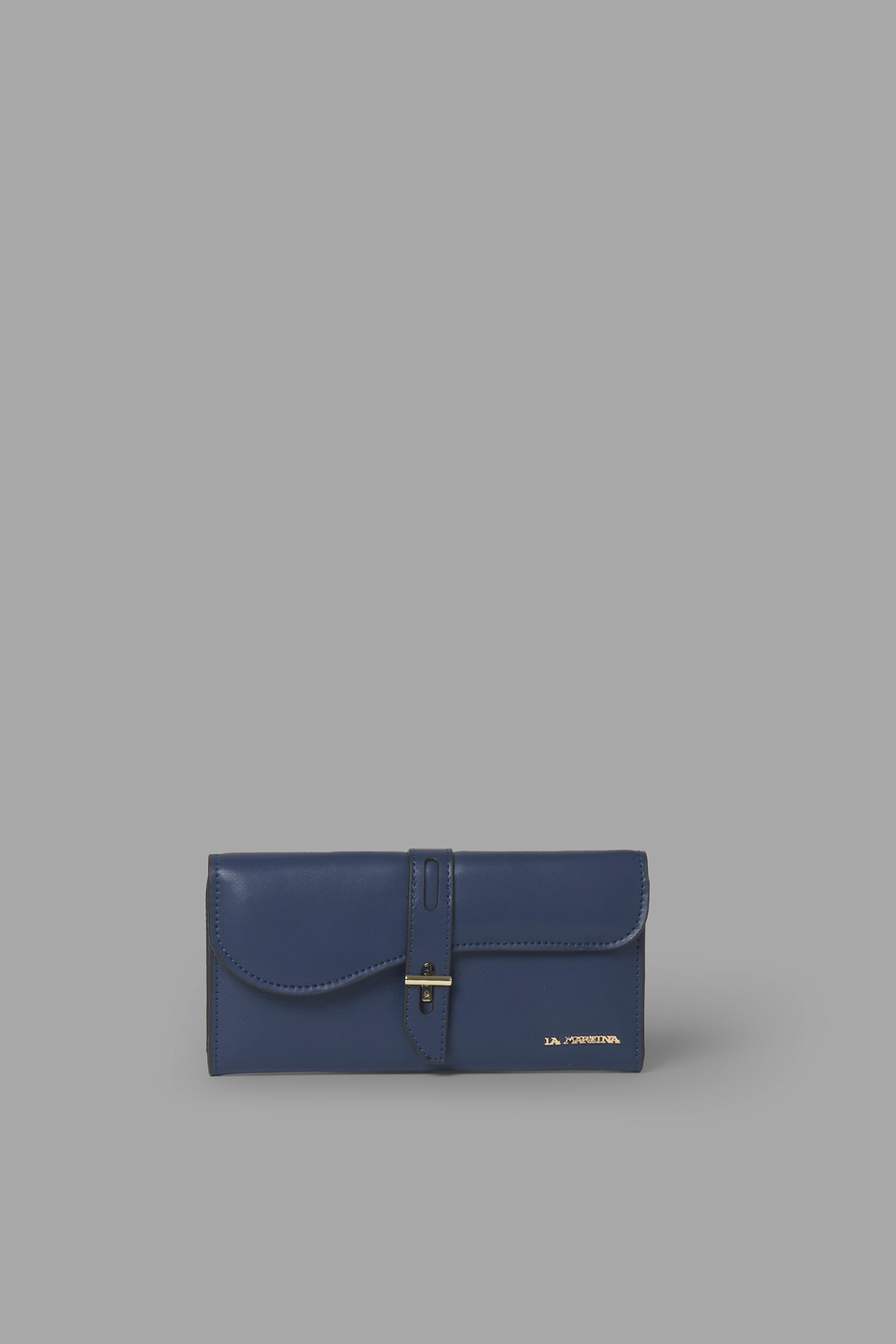 Buckle-embellished leather purse - La Martina - Official Online Shop