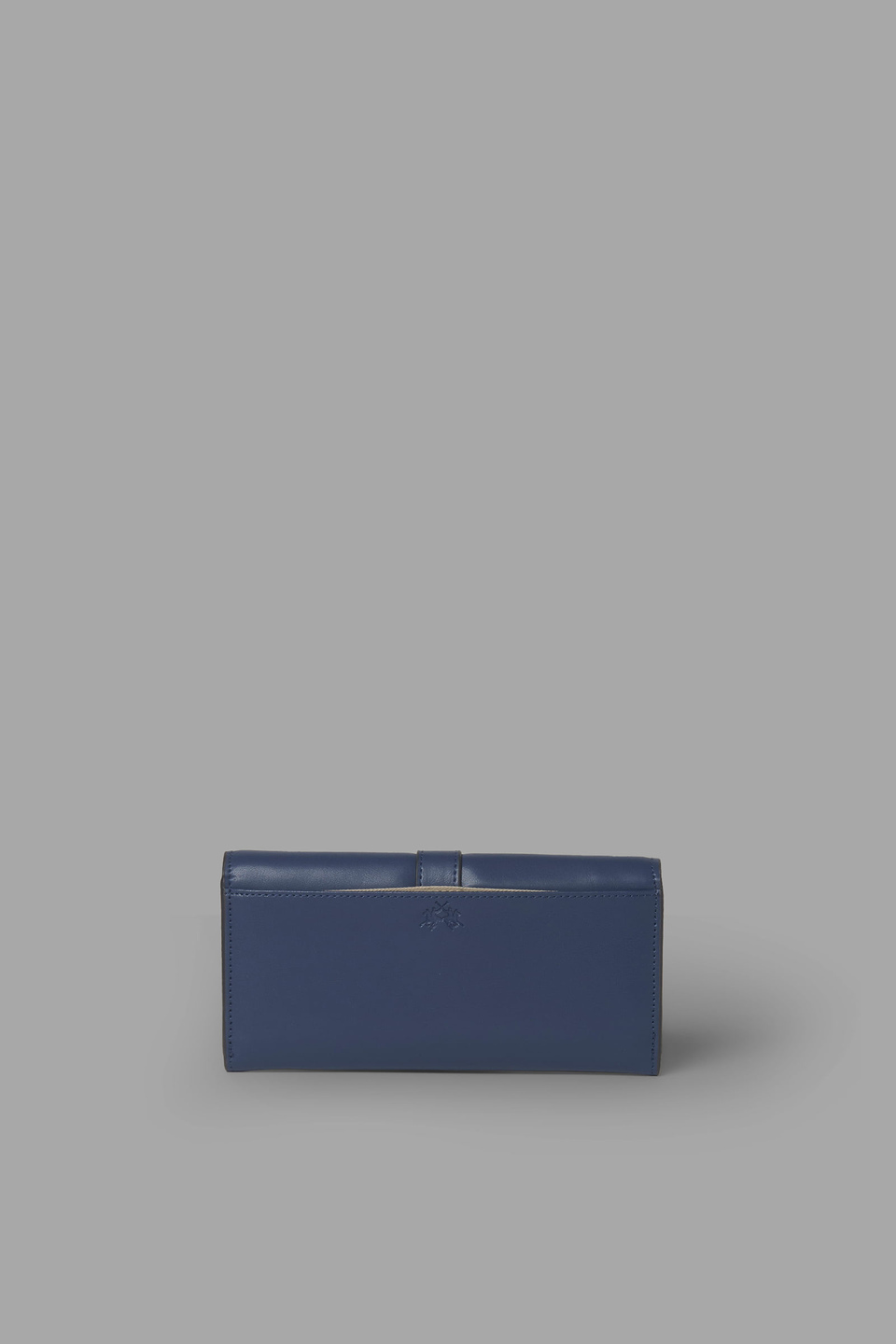 Buckle-embellished leather purse - La Martina - Official Online Shop