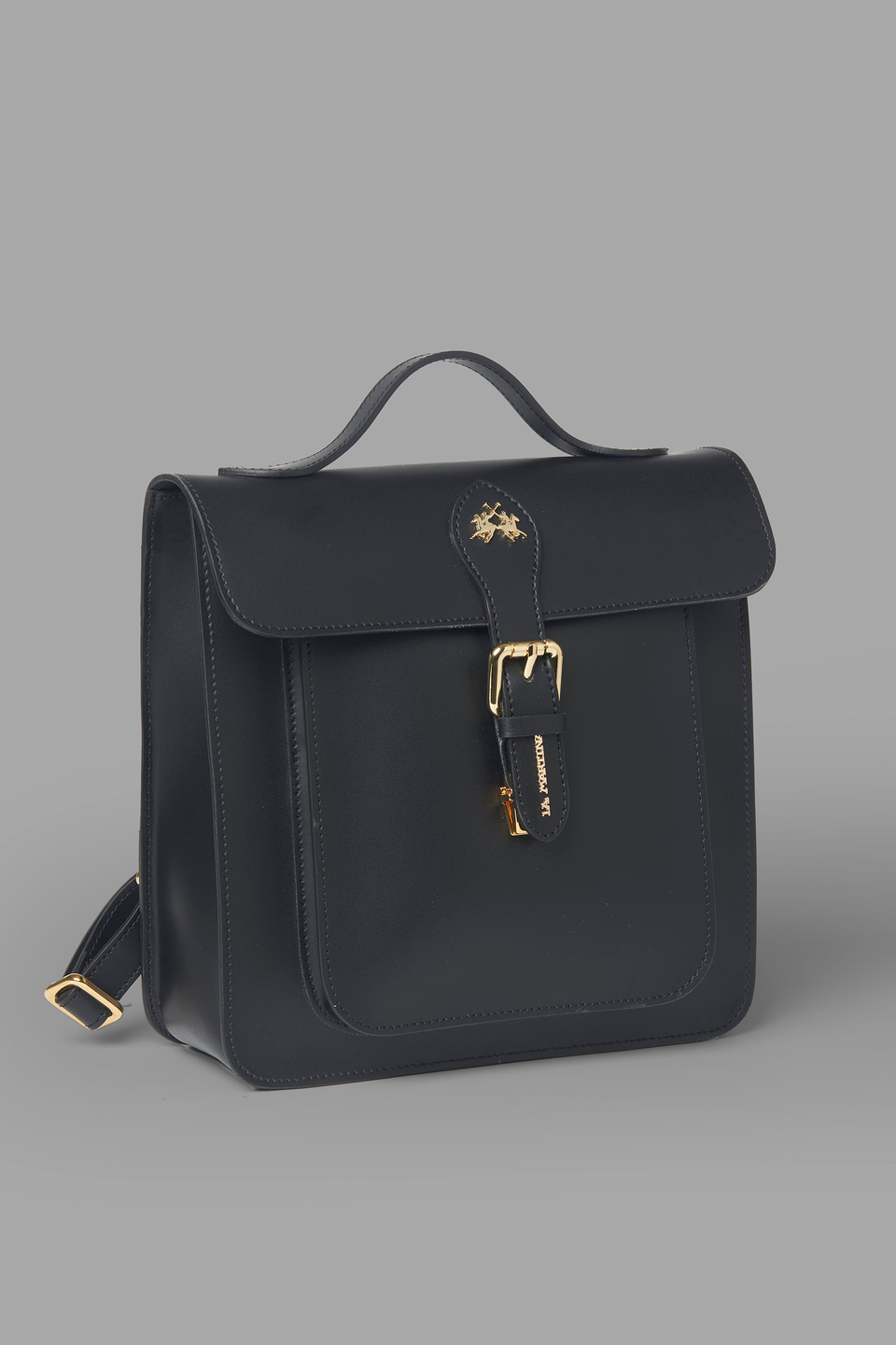 Rectangular leather backpack - La Martina - Official Online Shop