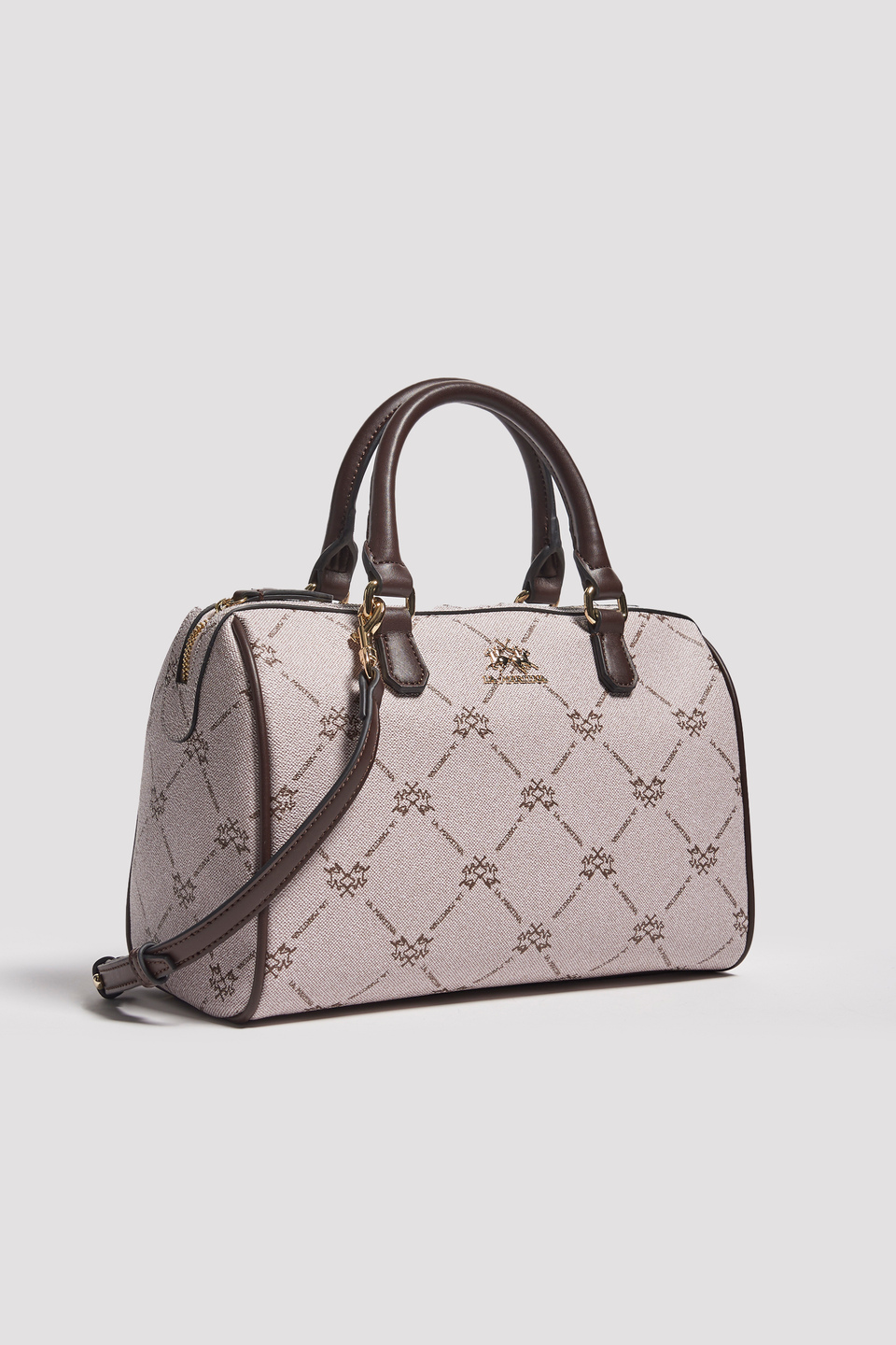 Faux Saffiano leather satchel bag - La Martina - Official Online Shop