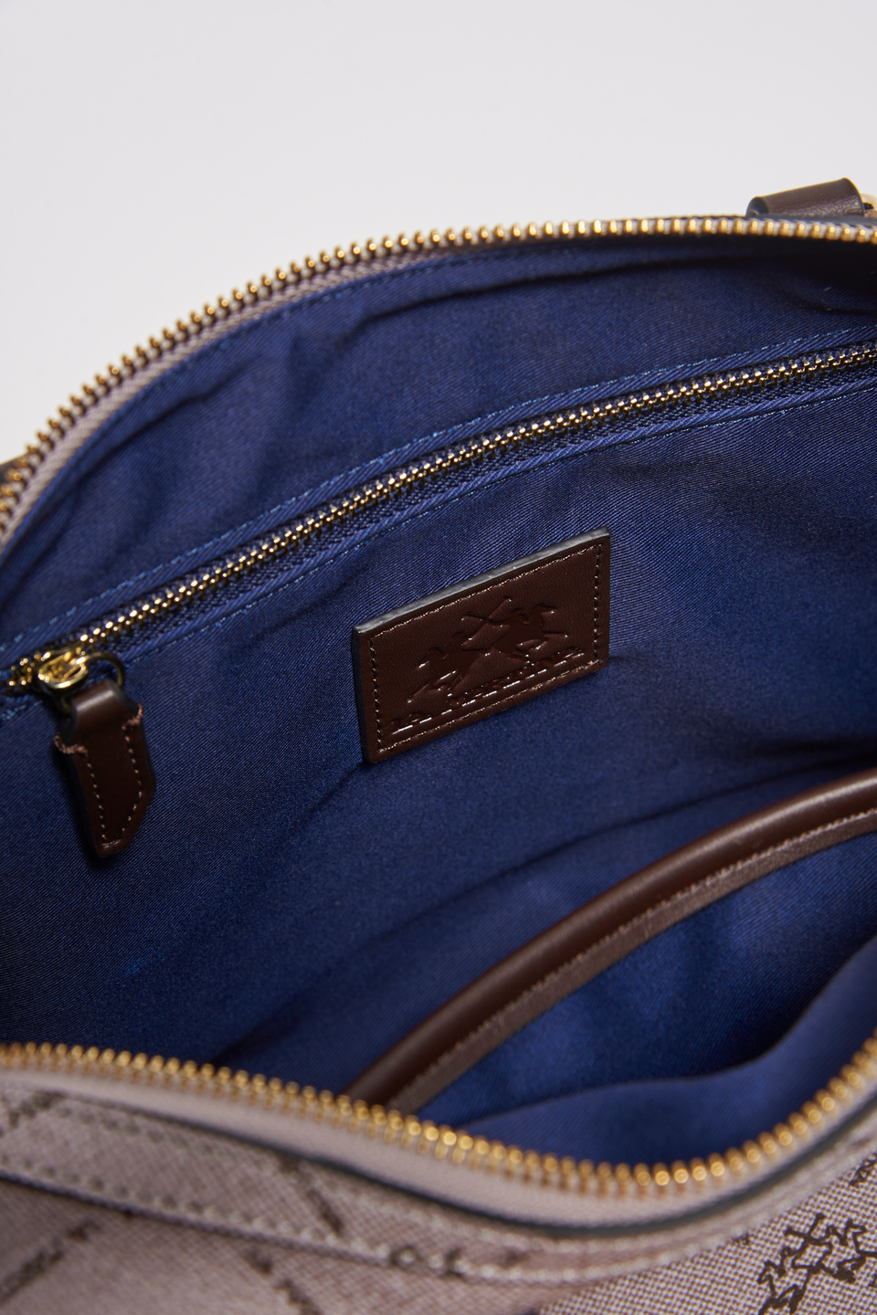 Faux Saffiano leather satchel bag - La Martina - Official Online Shop