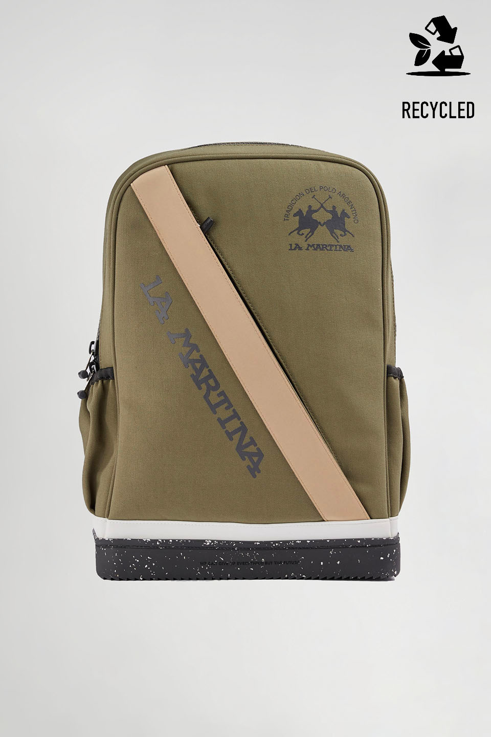 Vegan Nubuck leather and Cordura backpack - La Martina - Official Online Shop