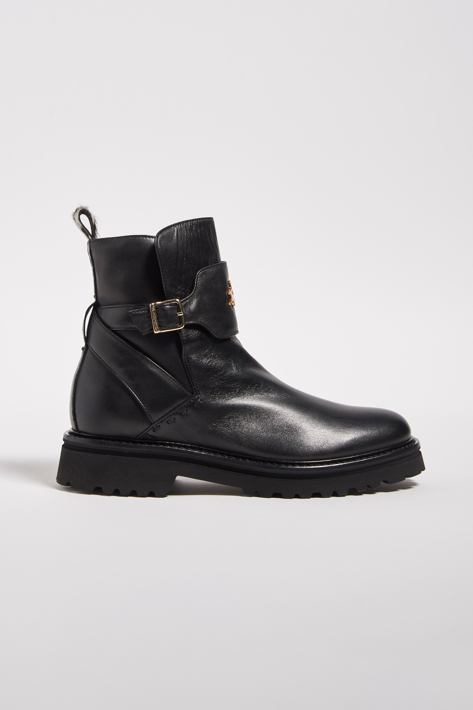 Brushed leather desert boots - La Martina - Official Online Shop