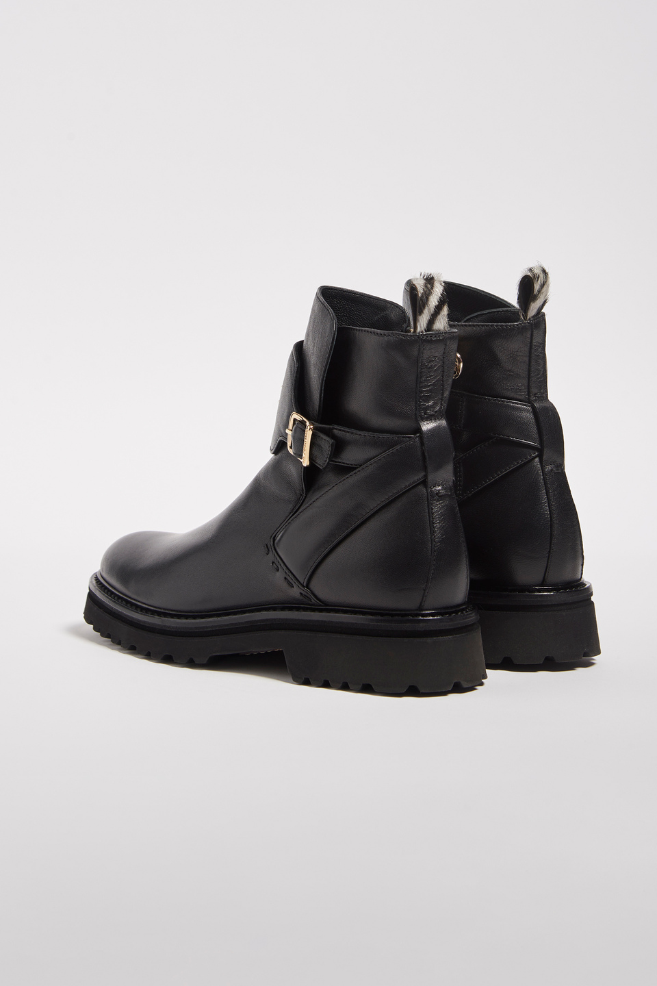 Brushed leather desert boots - La Martina - Official Online Shop