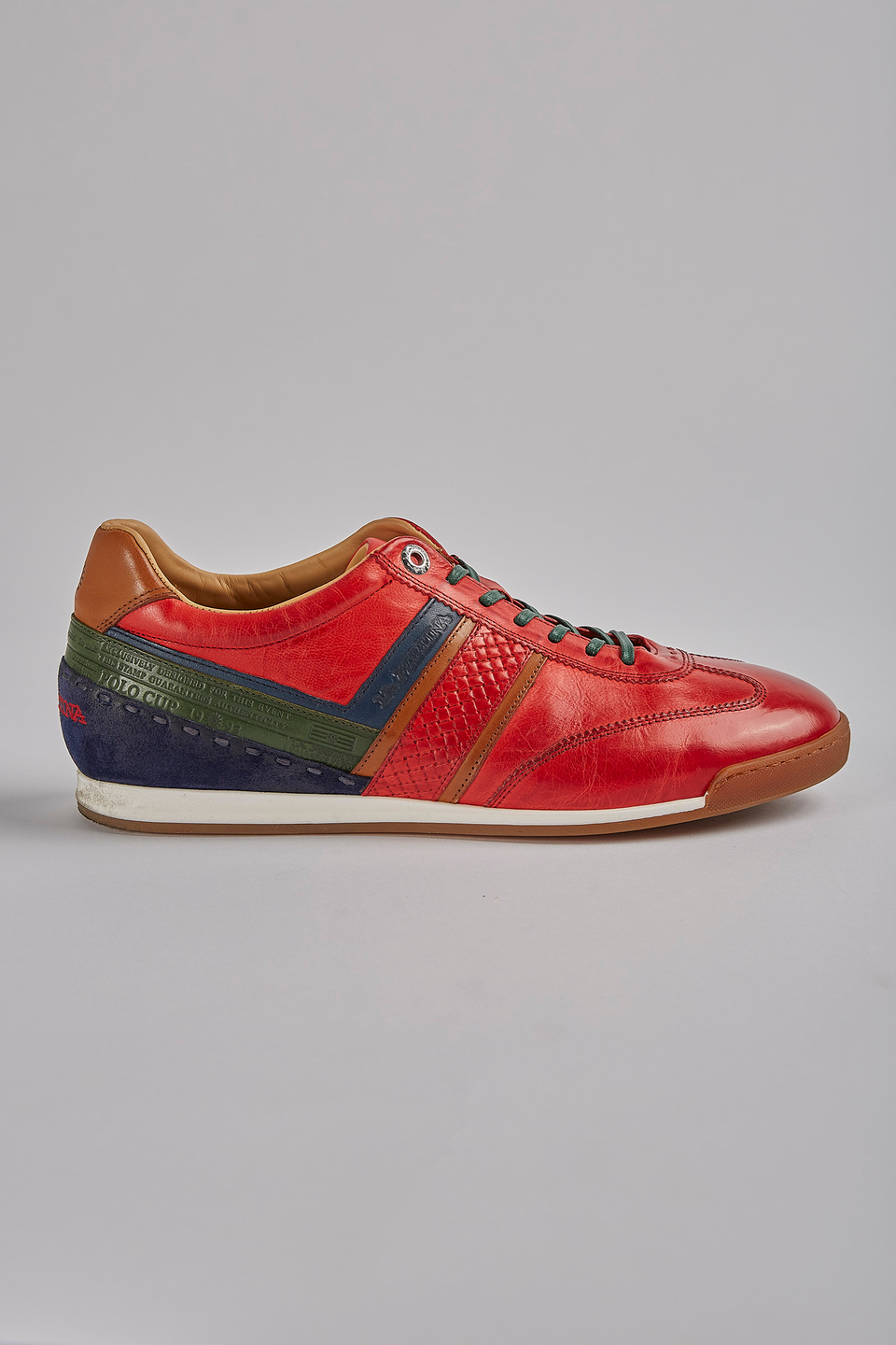 Mixed leather sneaker - La Martina - Official Online Shop