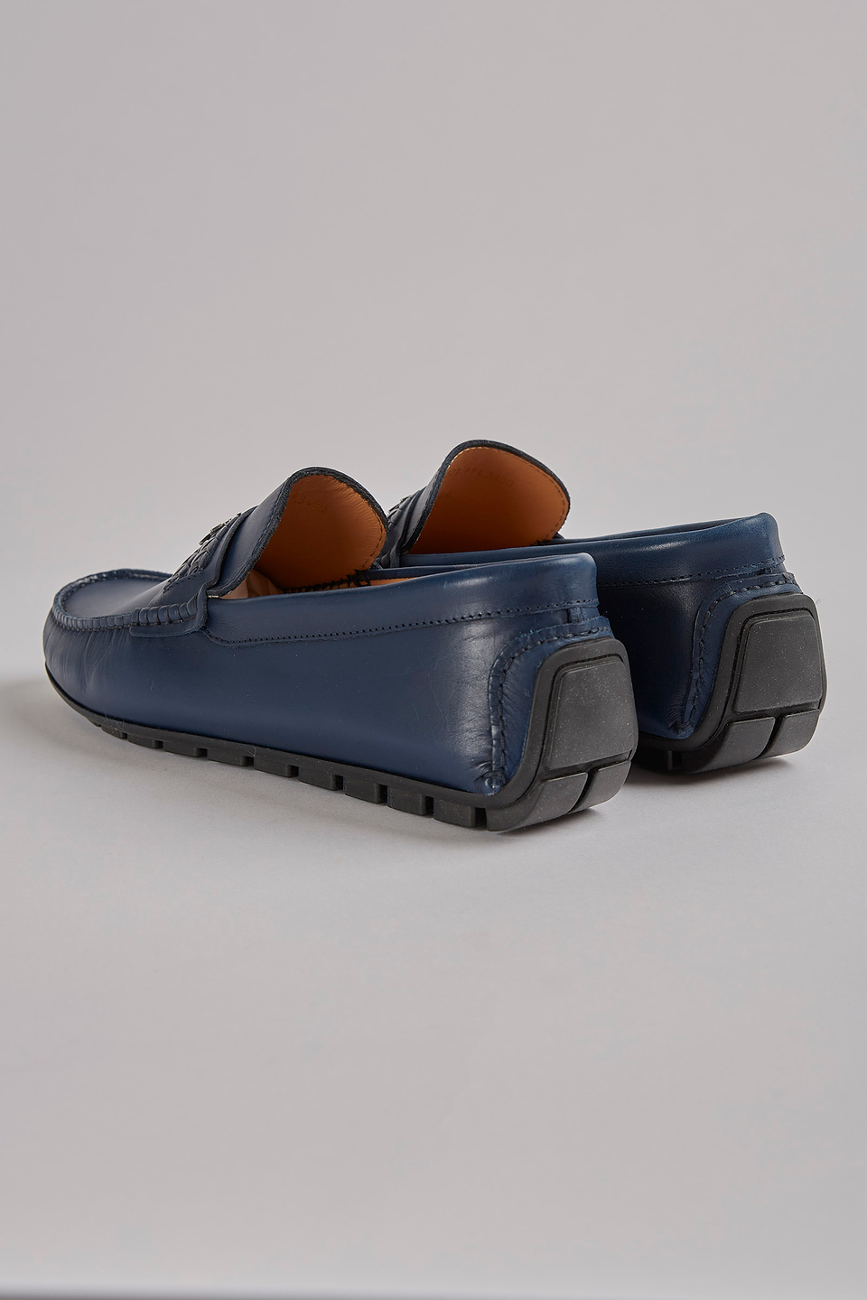 Hand-stitched leather loafer - La Martina - Official Online Shop