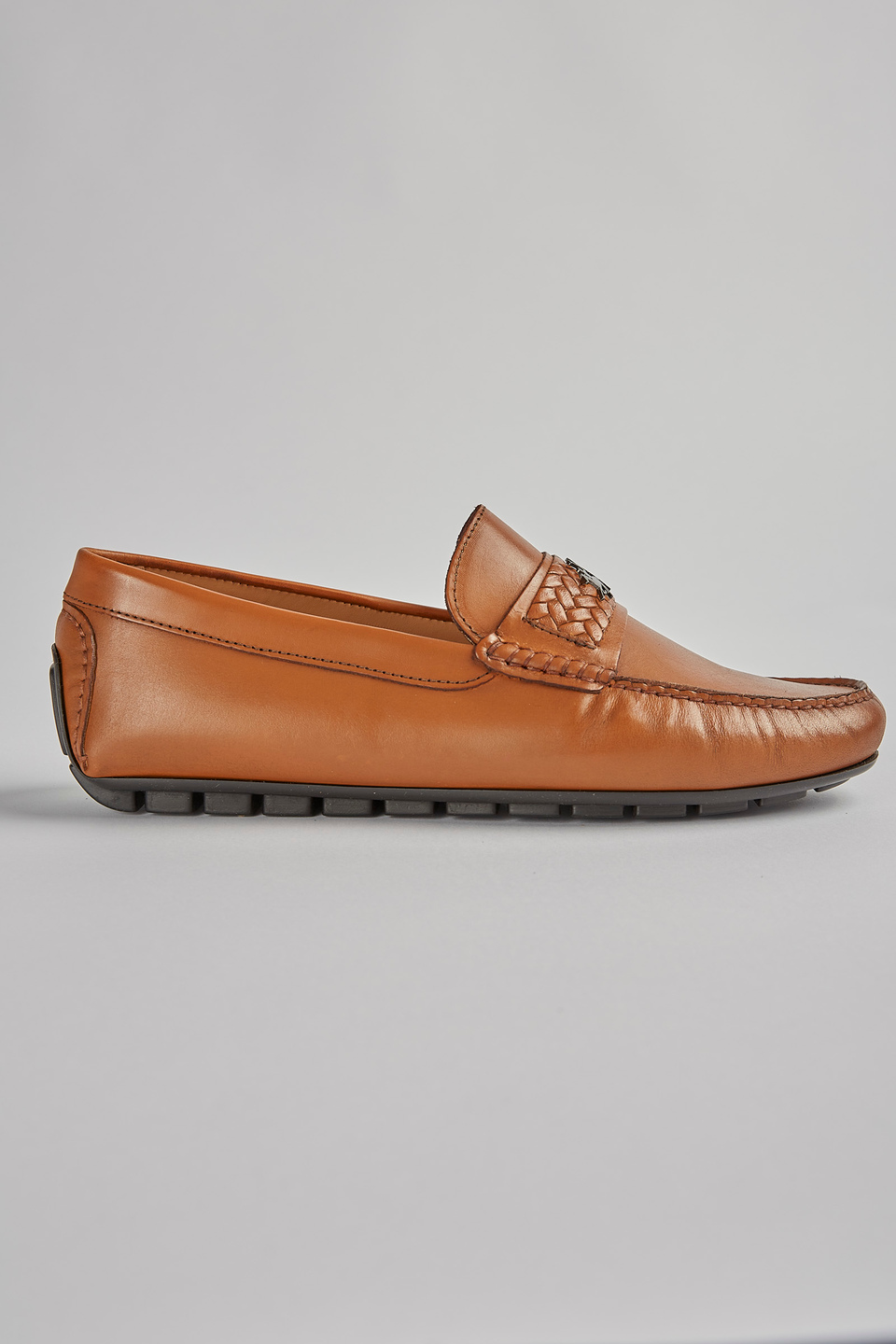 Hand-stitched leather loafer - La Martina - Official Online Shop