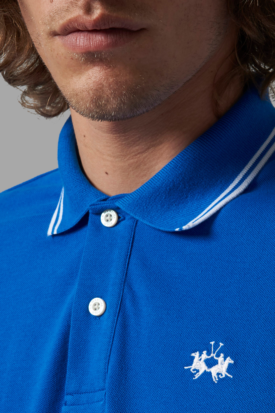 Regular-fit classic piqué polo shirt - La Martina - Official Online Shop