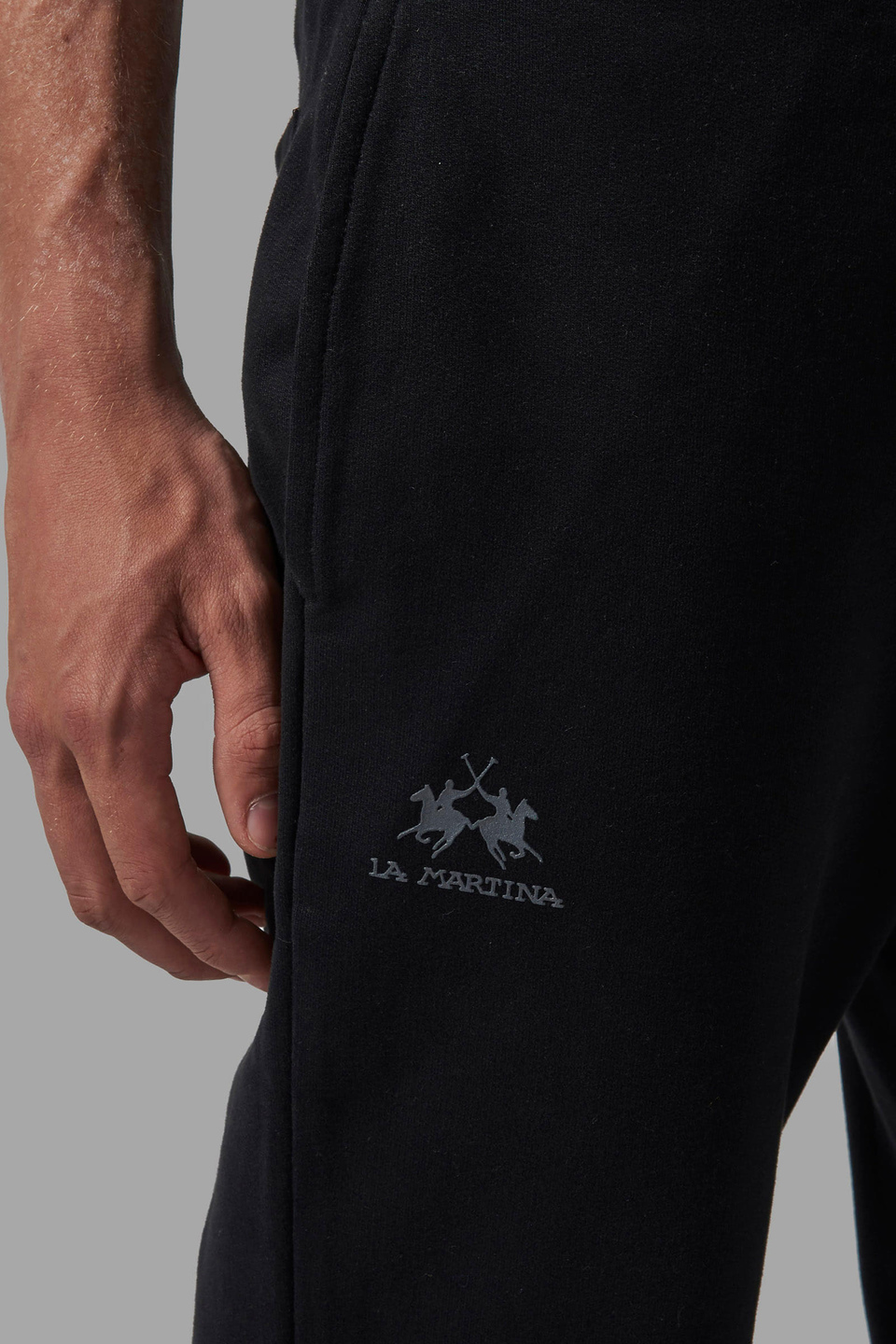 Pantalon homme en coton coupe classique - La Martina - Official Online Shop