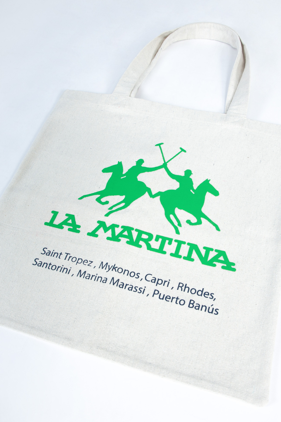 Borsa unisex modello tote in canvas con doppio manico - La Martina - Official Online Shop