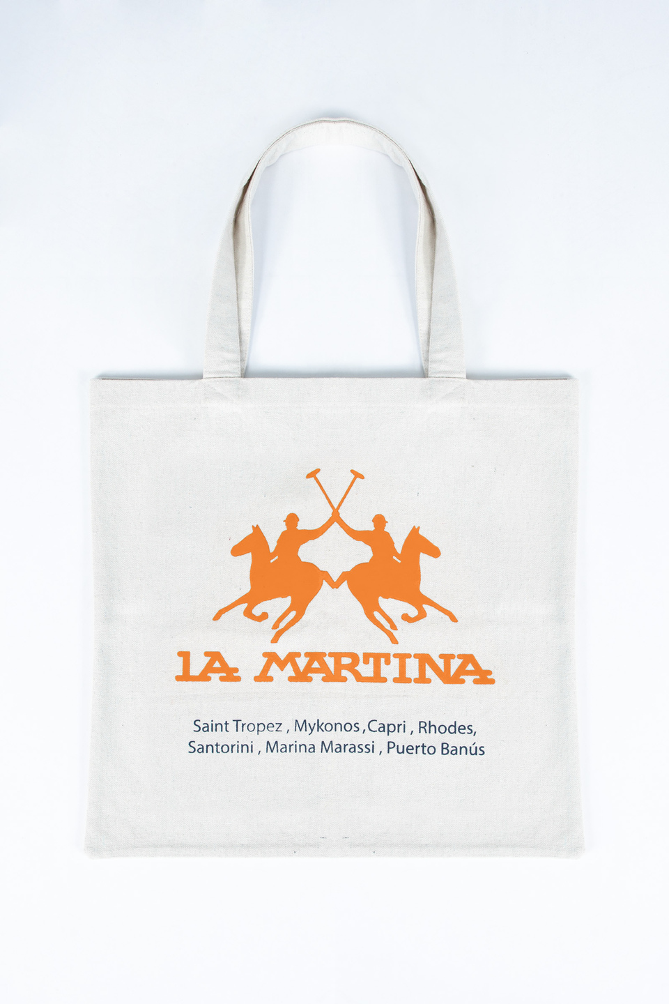 Unisex canvas tote bag with double handles - La Martina - Official Online Shop