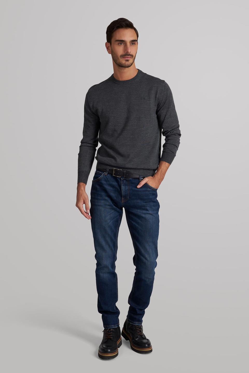 uitlokken hengel Botsing 5-pocket slim-fit jeans Blue Indigo Denim La Martina | Shop Online