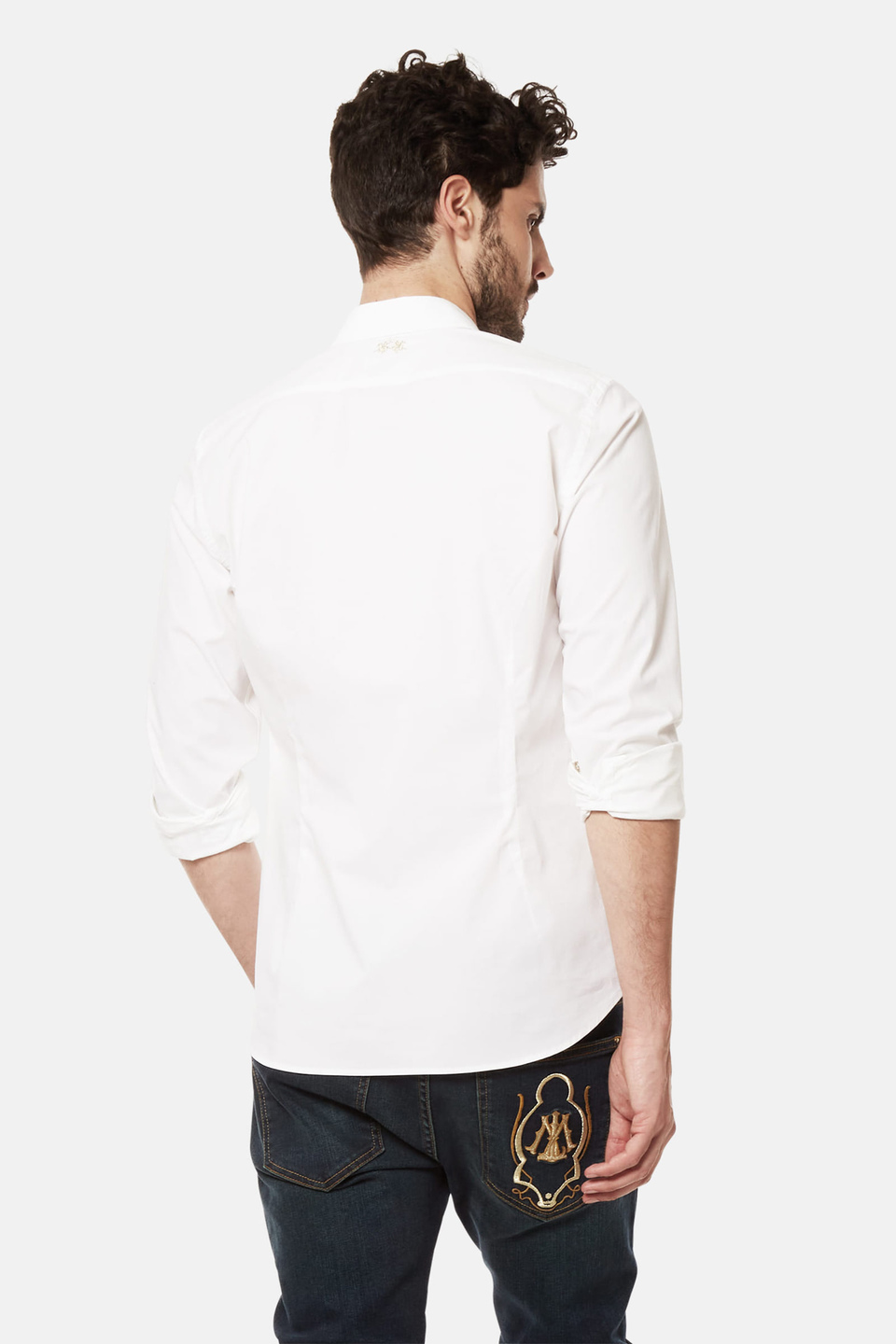 Hemd aus Baumwollstretch Slim Fit - La Martina - Official Online Shop