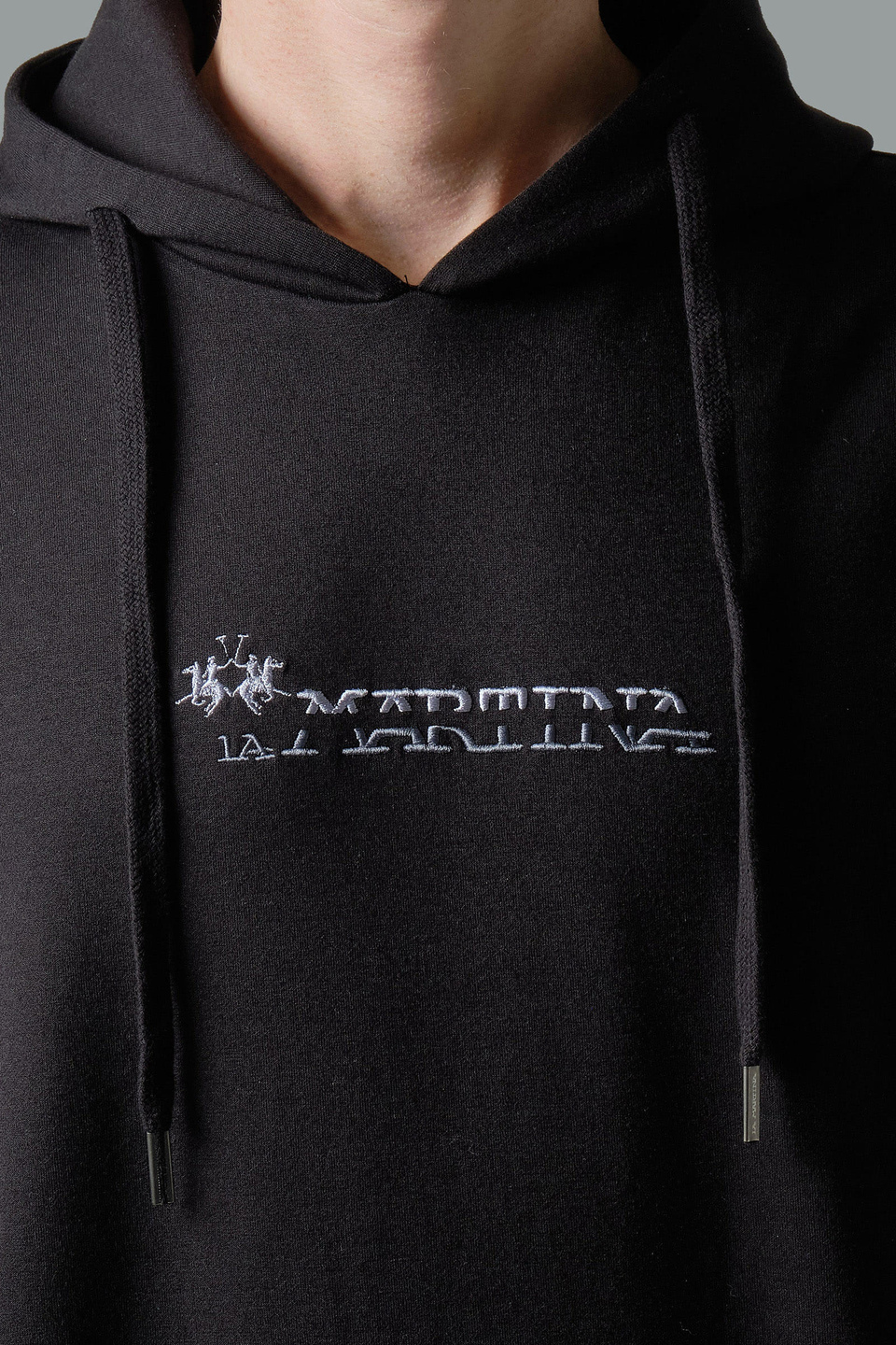 Sweat-shirt en coton molletonné coupe classique - La Martina - Official Online Shop
