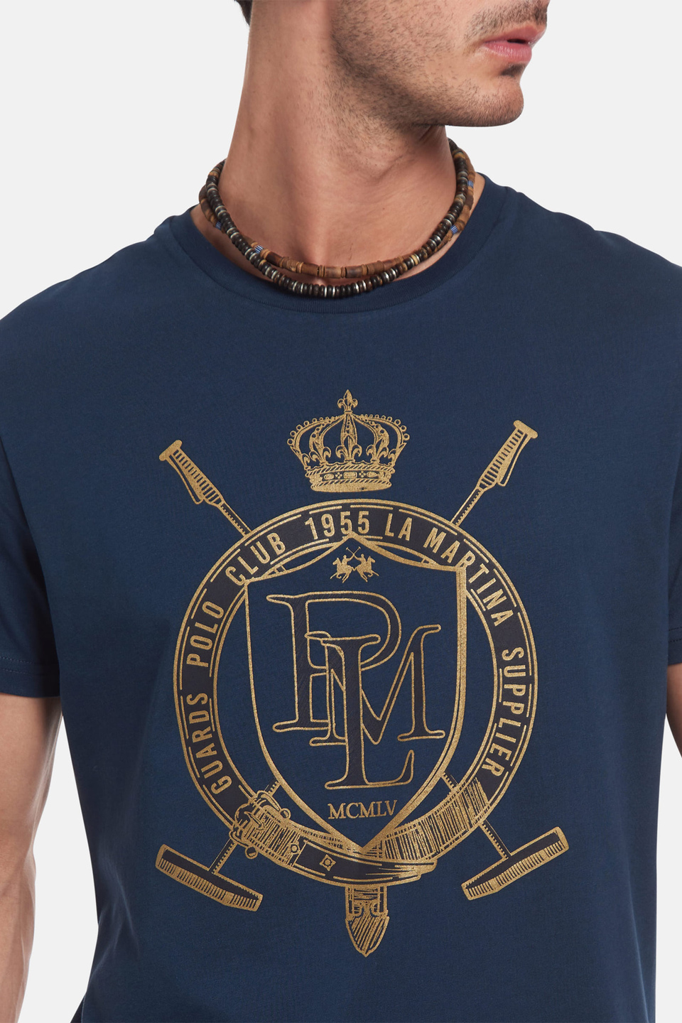 Herren-T-Shirt aus 100 % Baumwolle im Regular Fit - La Martina - Official Online Shop
