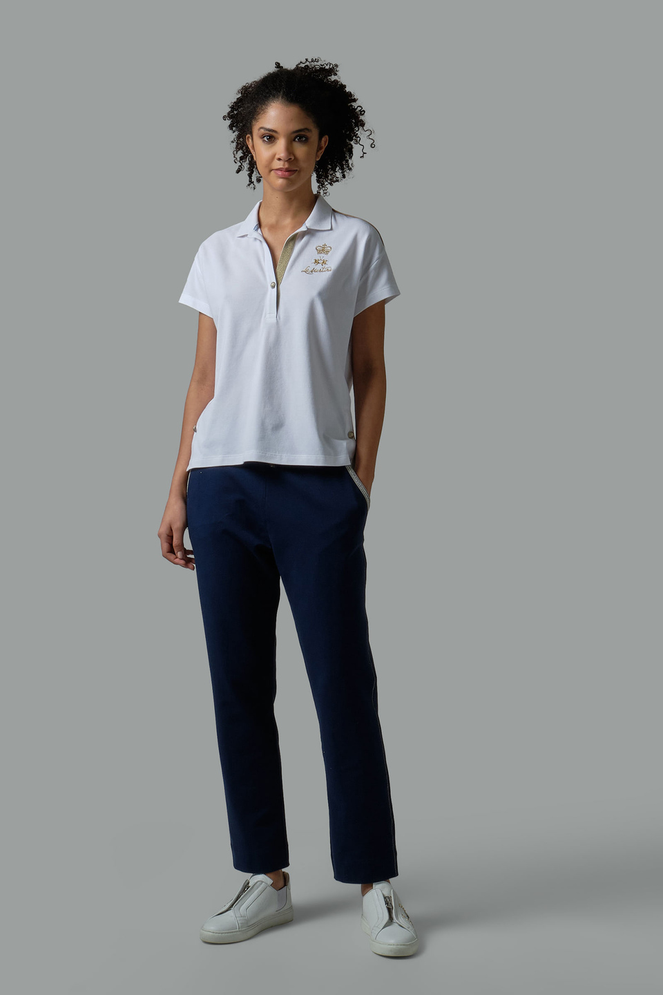 Regular-fit 100% cotton polo shirt - La Martina - Official Online Shop