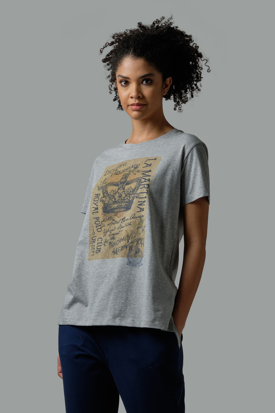T-Shirt aus 100 % Baumwolle Regular Fit - La Martina - Official Online Shop
