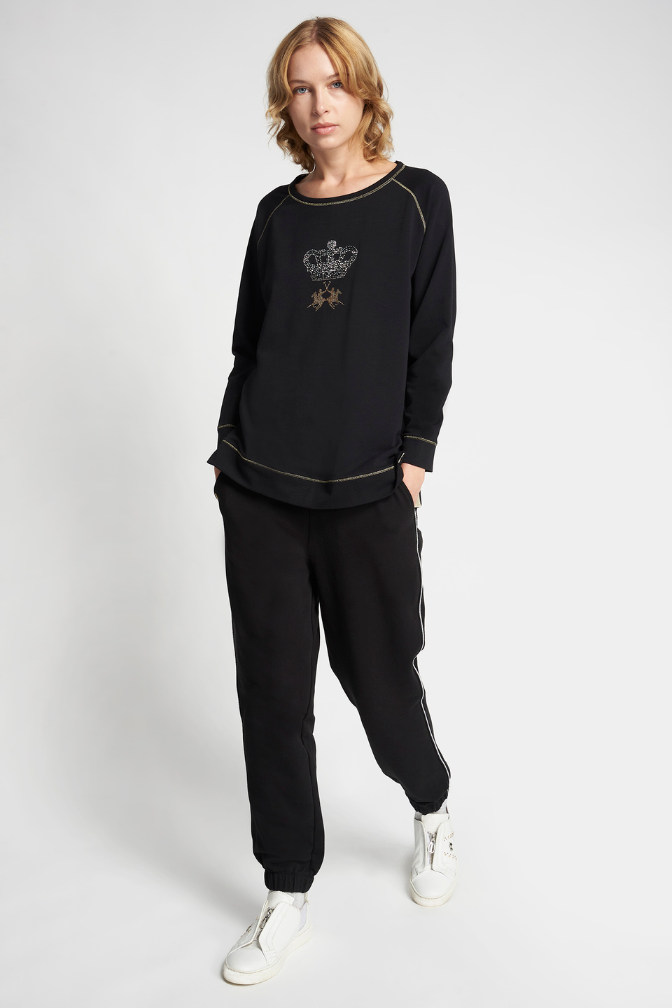 Stretch cotton sweatshirt - La Martina - Official Online Shop