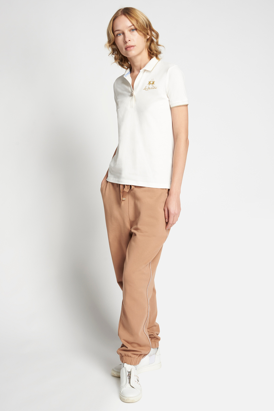Classic stretch cotton polo shirt - La Martina - Official Online Shop