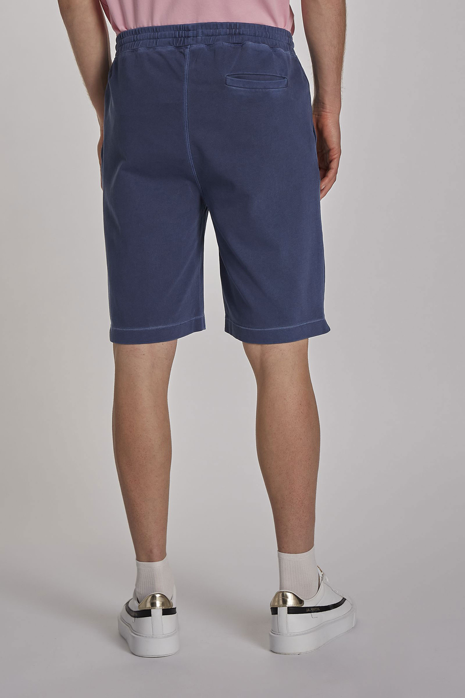 Men's comfort-fit cotton Bermuda shorts - La Martina - Official Online Shop