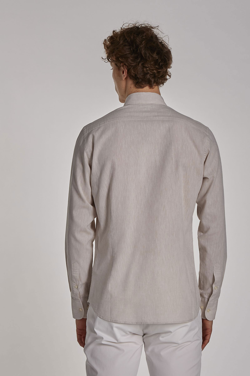 Men's long-sleeved slim-fit shirt - La Martina - Official Online Shop